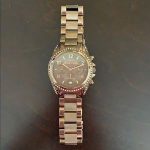 Chocolate brown MK watch